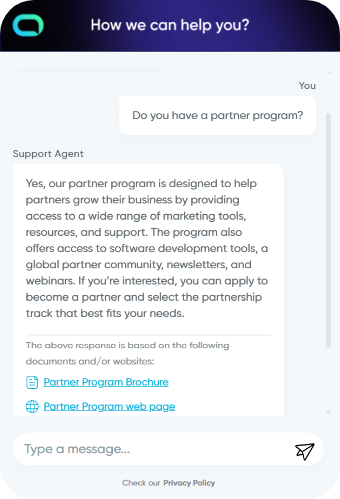 Chat widget