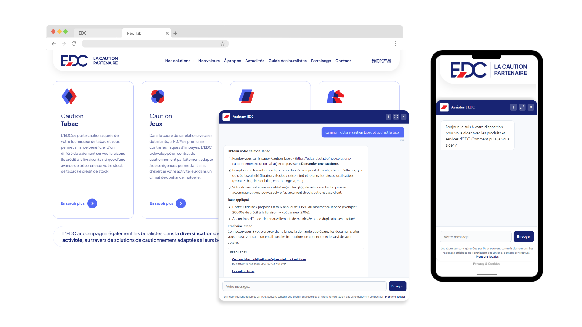 Ragsense website Widget